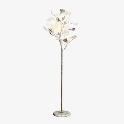 Gliss Gingko Ceramic Leaf Floor Lamp, Modern Stand Lamp