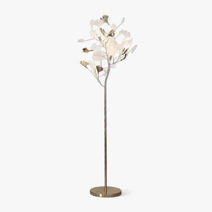 Gliss Gingko Ceramic Leaf Floor Lamp, Modern Stand Lamp