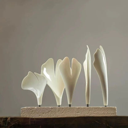 Gliss Gingko Ceramic Luxury Chandelier, Modern Pendant Lamp