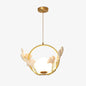 Gliss Ceramic Gingko Kitchen Island Pendant Lamp