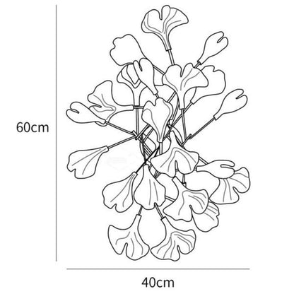 Gliss Ceramic Gingko Wall Lamp, Modern Branch Wall Sconce