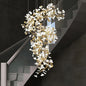 Gliss Luxury Ceramic Ginkgo Cascading  Branch Chandelier Lighting