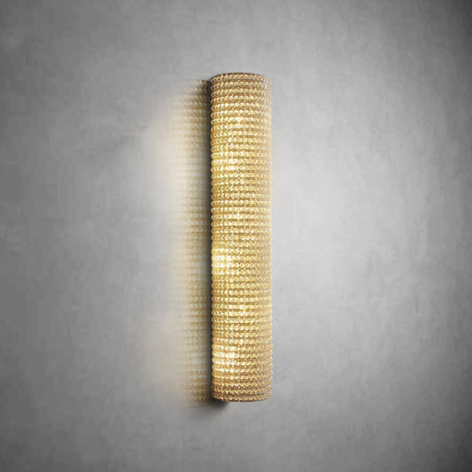 Halo Clear Crystal Beads Wall Sconce 36"H