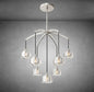 XINYUE Modern Glass Round Chandelier 36''48''60‘’