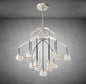 XINYUE Modern Glass Round Chandelier 36''48''60‘’