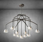 XINYUE Modern Glass Round Chandelier 36''48''60‘’