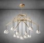 XINYUE Modern Glass Round Chandelier 36''48''60‘’