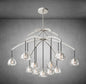XINYUE Modern Glass Round Chandelier 36''48''60‘’