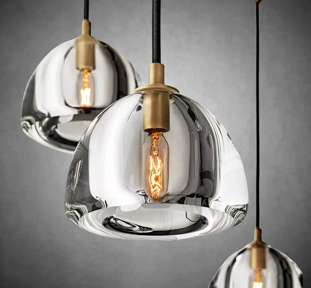 XINYUE Modern Glass Round Chandelier 36''48''60‘’