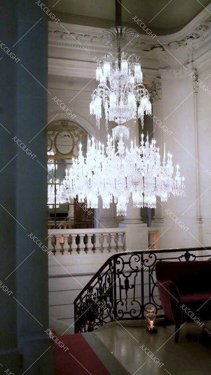 Huge Arcadian Museum Crystal Chandelier