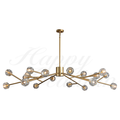 xinyue Lighting  De Smoke Crystal Round Chandelier 60"