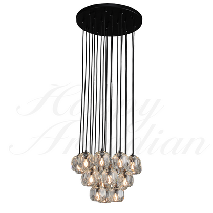 xinyue Bola De Crystal Round Cluster Chandelier 30" 40''