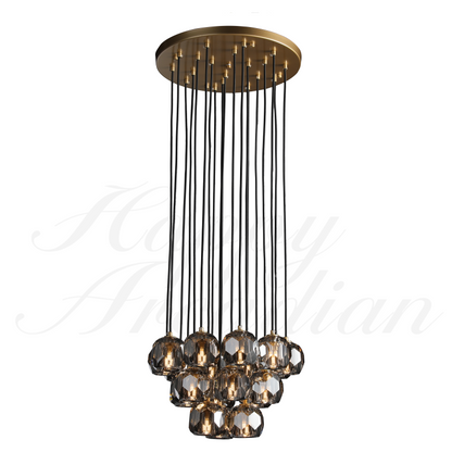 xinyue Bola De Crystal Round Cluster Chandelier 30" 40''
