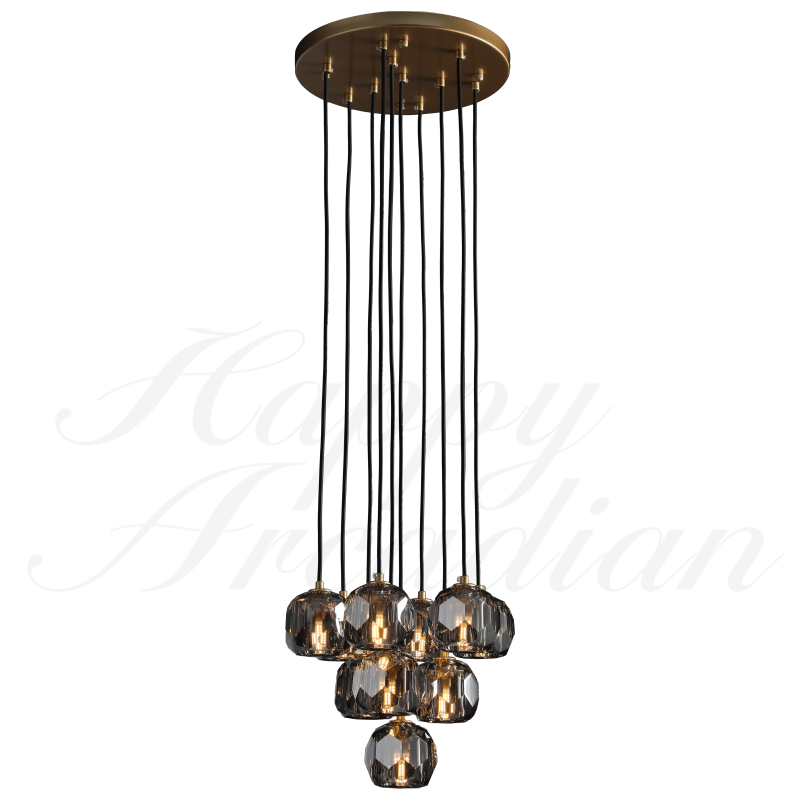 xinyue Bola De Crystal Round Cluster Chandelier 30" 40''