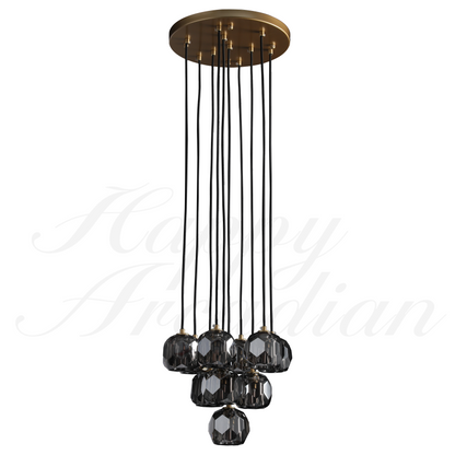 xinyue Bola De Crystal Round Cluster Chandelier 30" 40''