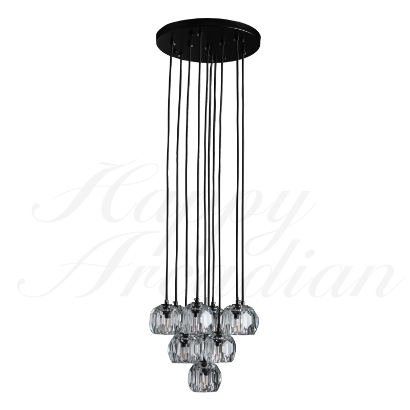 xinyue Bola De Crystal Round Cluster Chandelier 30" 40''