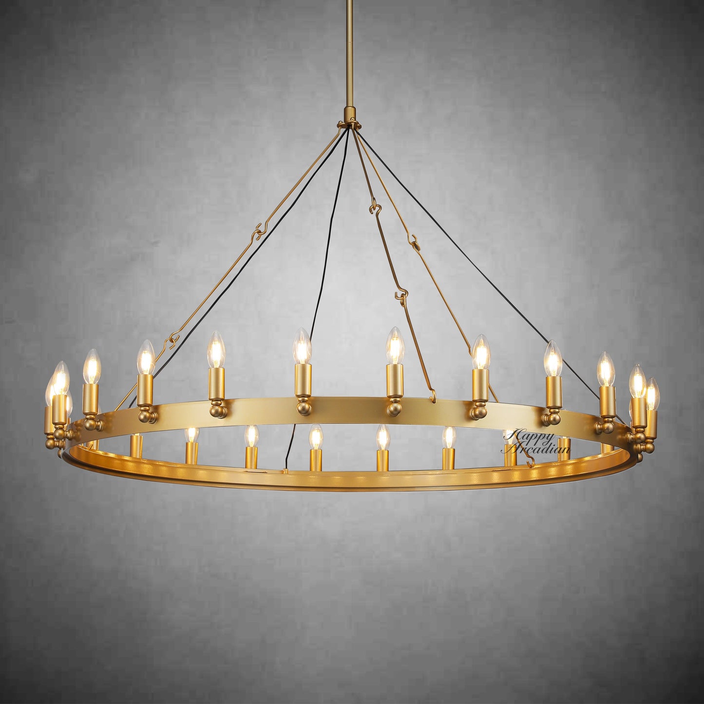 HA Radiant Vintage Lamps, Outdoor Chandelier  Lighting