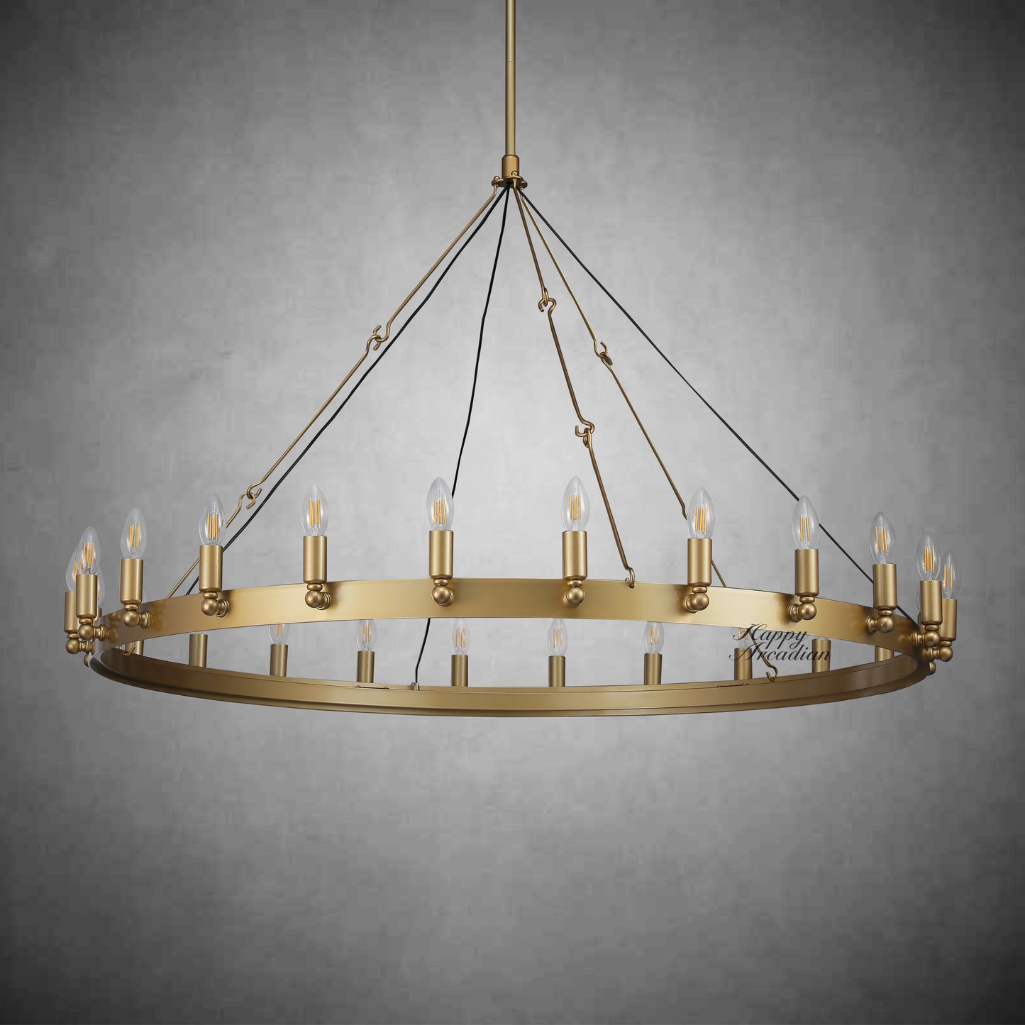 HA Radiant Vintage Lamps, Outdoor Chandelier  Lighting
