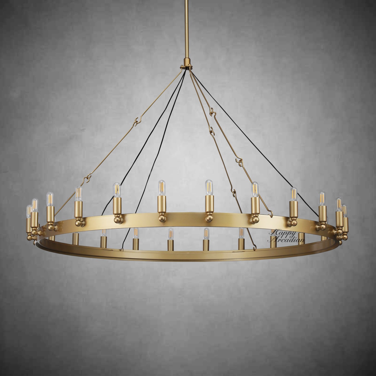 HA Radiant Vintage Lamps, Outdoor Chandelier  Lighting