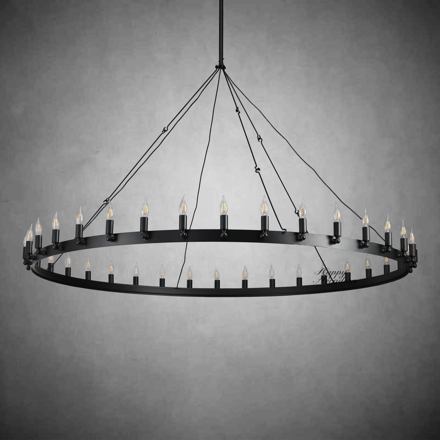 HA Radiant Vintage Lamps, Outdoor Chandelier  Lighting