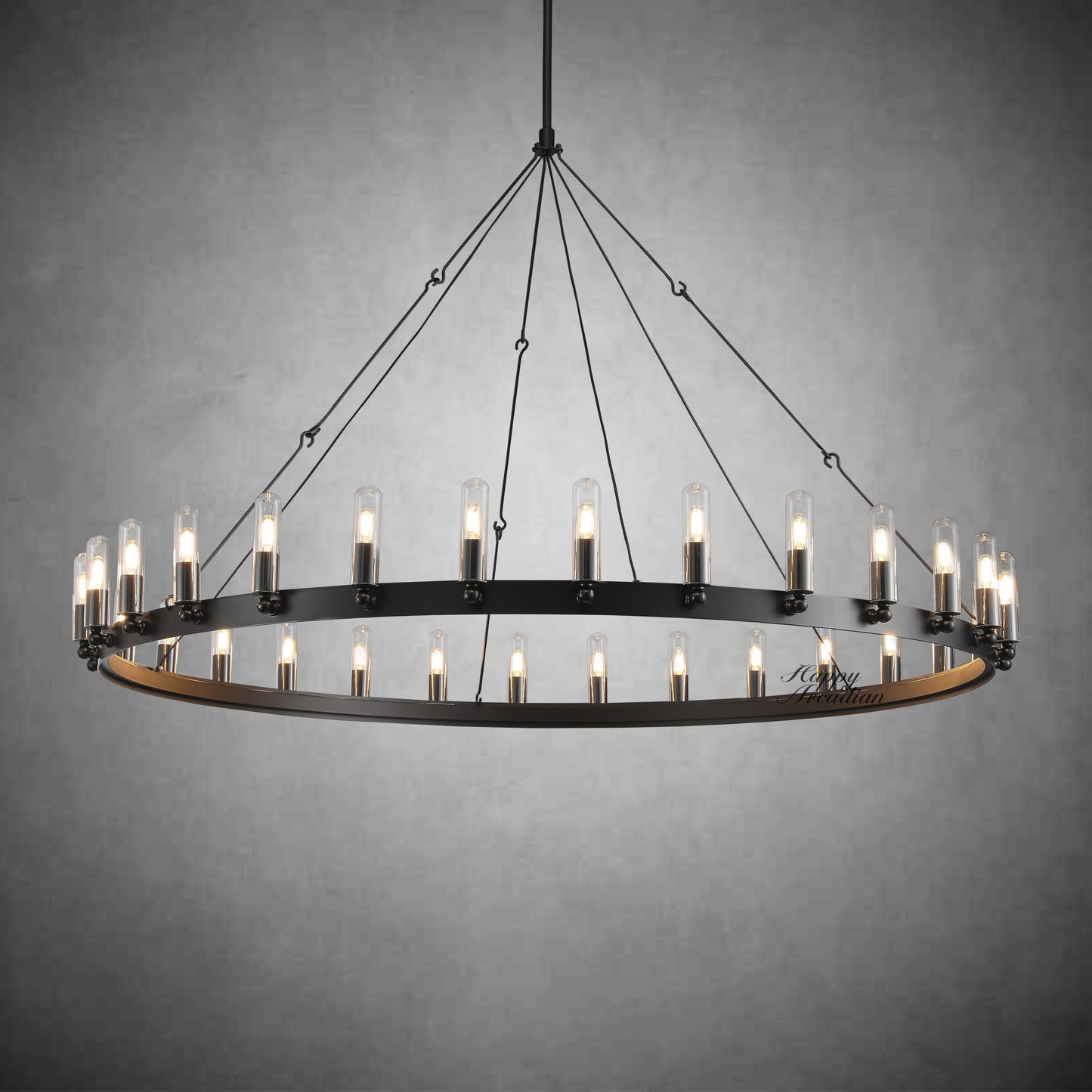 HA Radiant Vintage Lamps, Outdoor Chandelier  Lighting