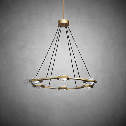 Celestra Crystal Ball Round Chandelier 36"48''60''