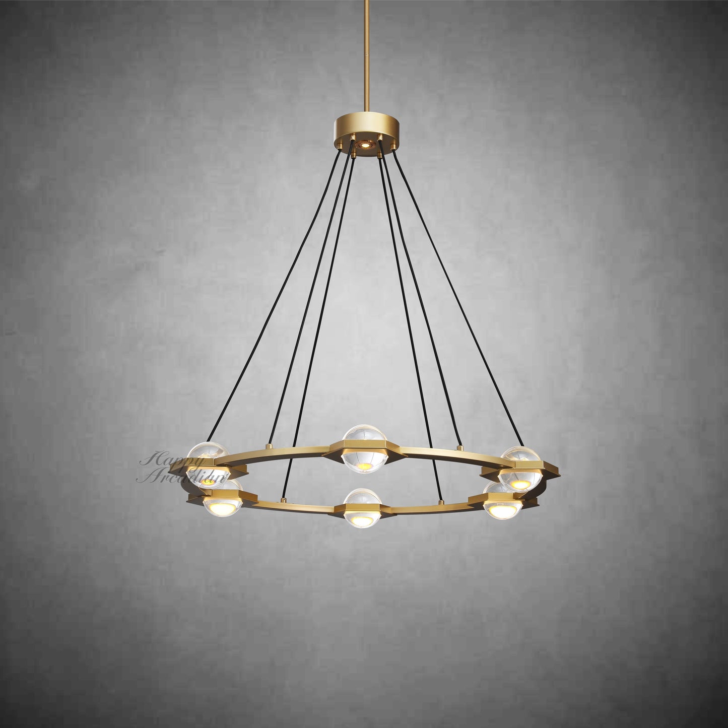 Celestra Crystal Ball Round Chandelier 36"48''60''