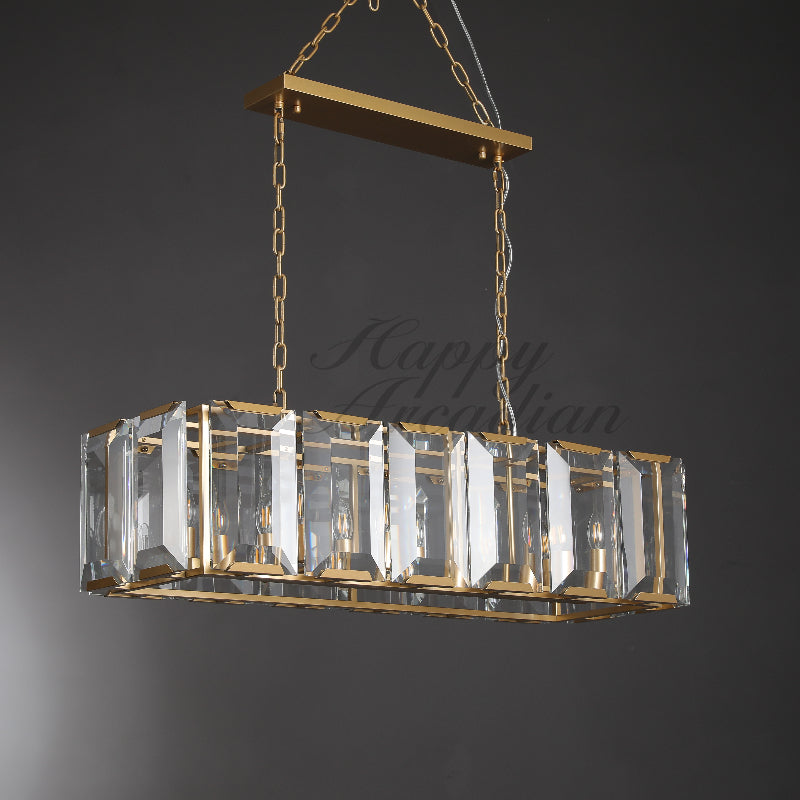 xinyue Lighting Crystal Rectangular Chandelier