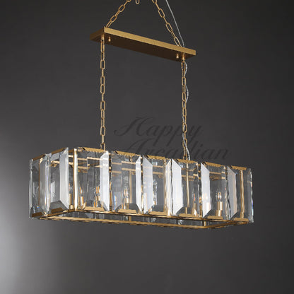 xinyue Lighting Crystal Rectangular Chandelier