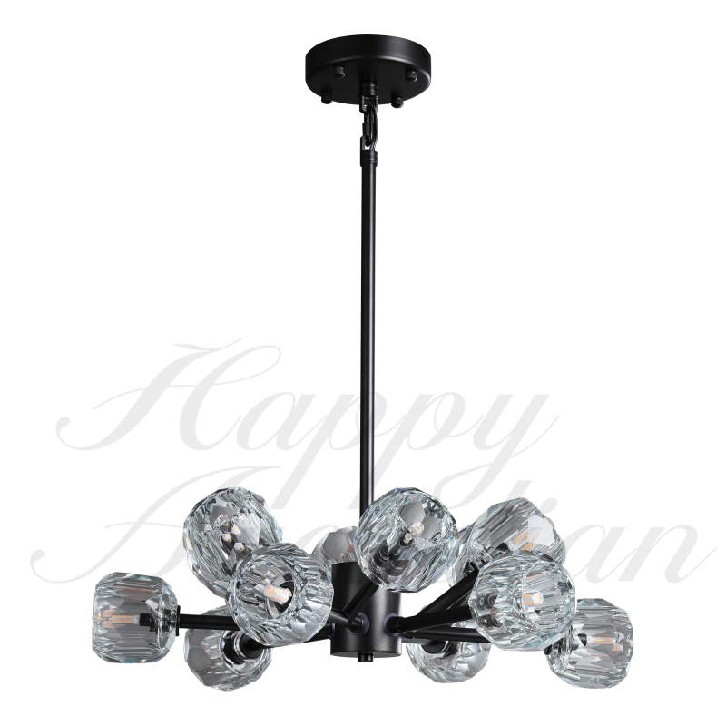 XINYUE Bola De Smoke Ball Round Chandelier 36"