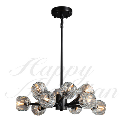XINYUE Bola De Smoke Ball Round Chandelier 36"