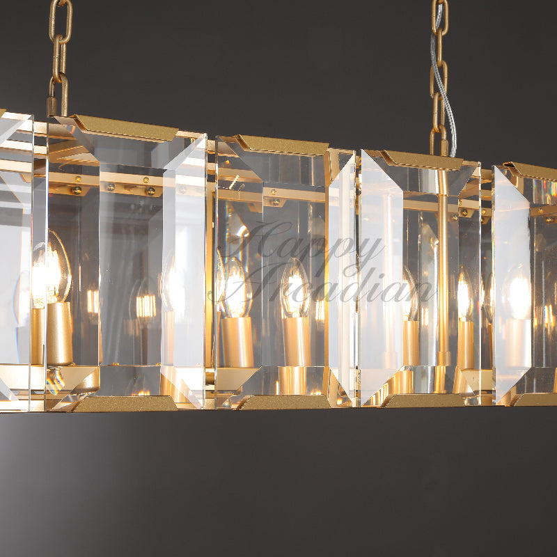 xinyue Lighting Crystal Rectangular Chandelier