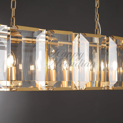 xinyue Lighting Crystal Rectangular Chandelier