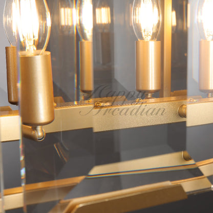 xinyue Lighting Crystal Rectangular Chandelier