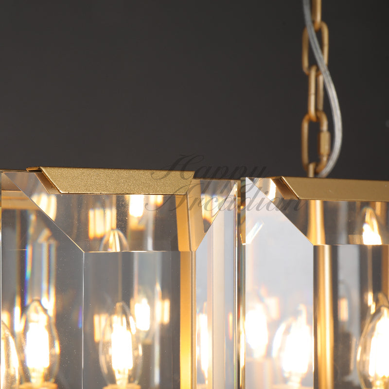 xinyue Lighting Crystal Rectangular Chandelier