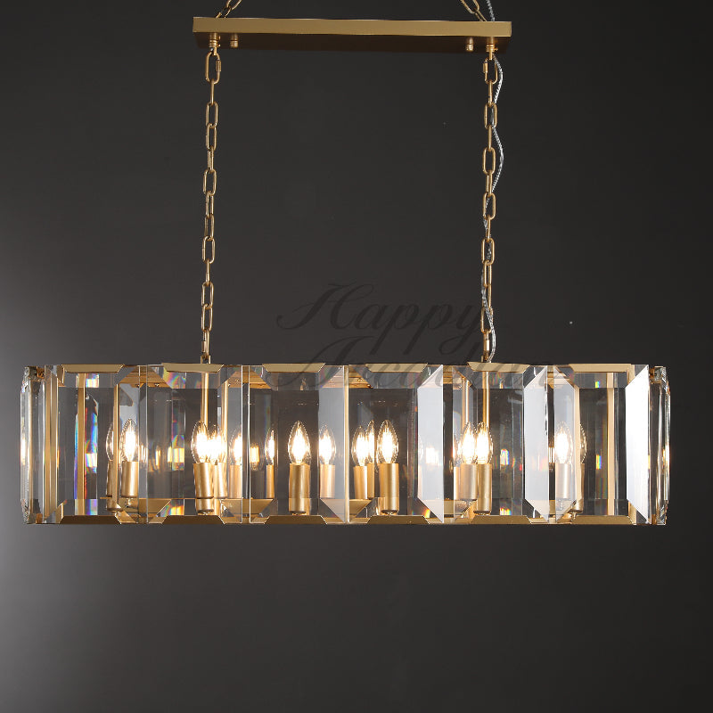 xinyue Lighting Crystal Rectangular Chandelier