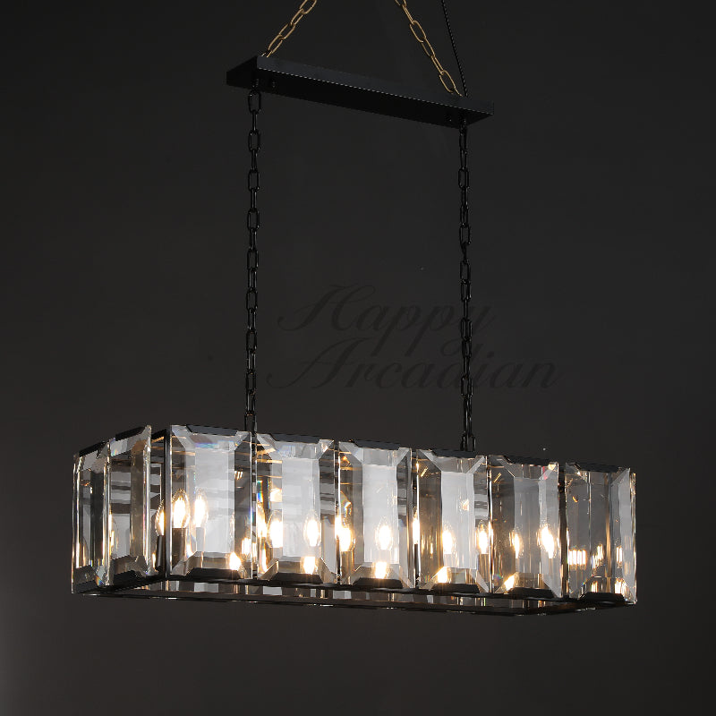 xinyue Lighting Crystal Rectangular Chandelier