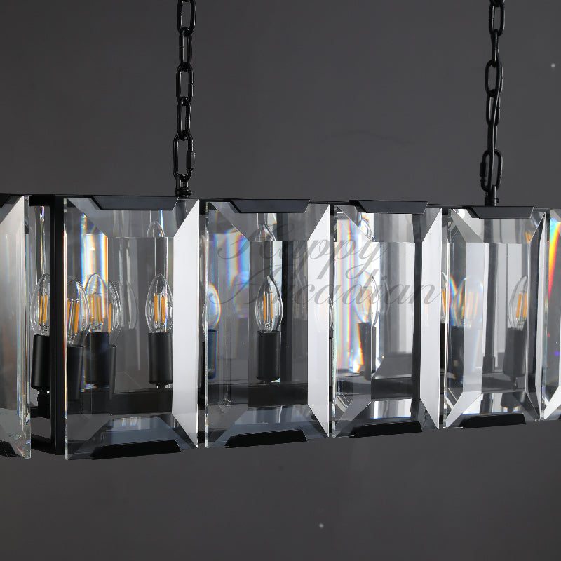 xinyue Lighting Crystal Rectangular Chandelier
