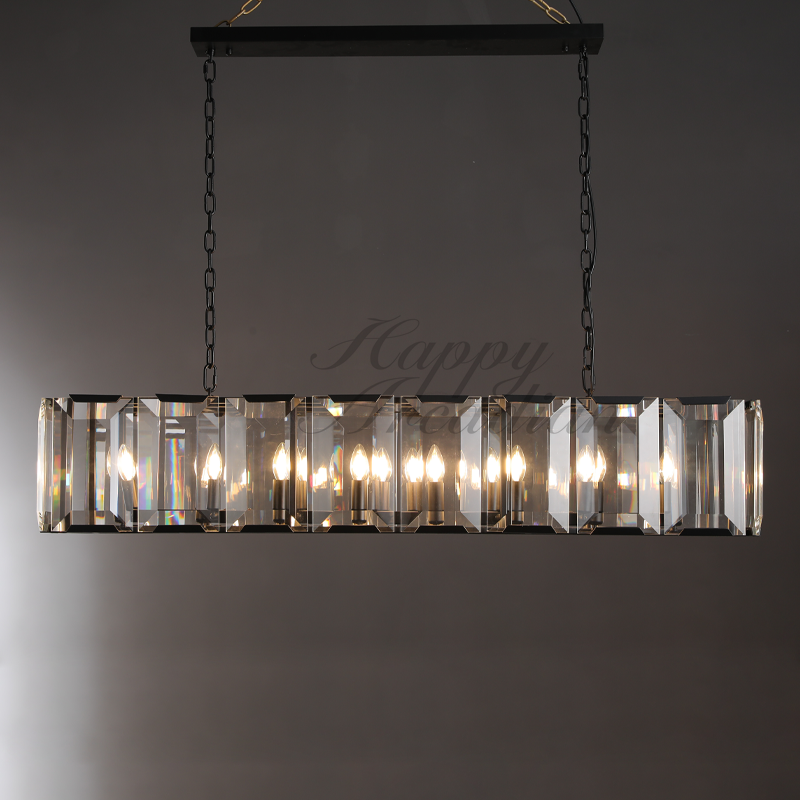 xinyue Lighting Crystal Rectangular Chandelier