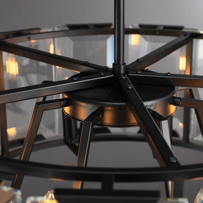 xinyue Lighting Crystal Round Chandelier for Living Room Bedroom Dining Room