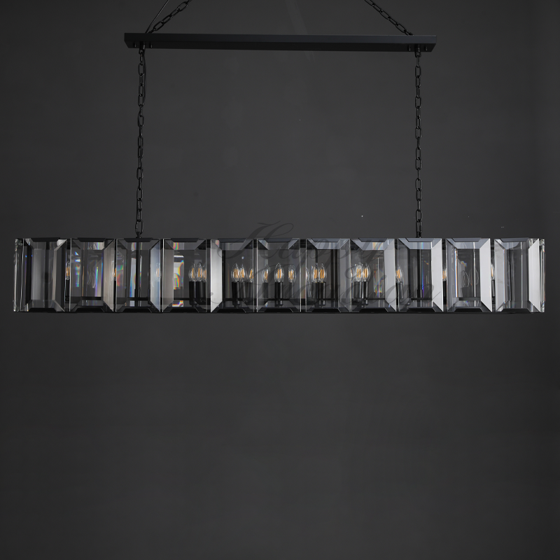xinyue Lighting Crystal Rectangular Chandelier