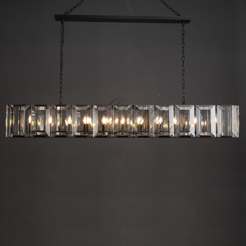 xinyue Lighting Crystal Rectangular Chandelier