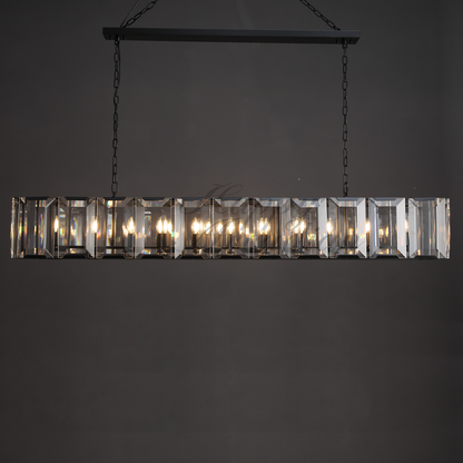 xinyue Lighting Crystal Rectangular Chandelier