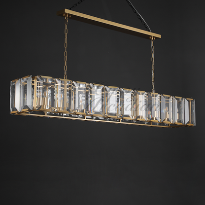 xinyue Lighting Crystal Rectangular Chandelier