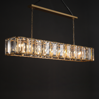 xinyue Lighting Crystal Rectangular Chandelier