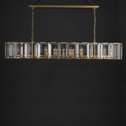 xinyue Lighting Crystal Rectangular Chandelier