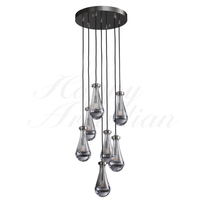 Raindrop Round Chandelier  18",7-Lights