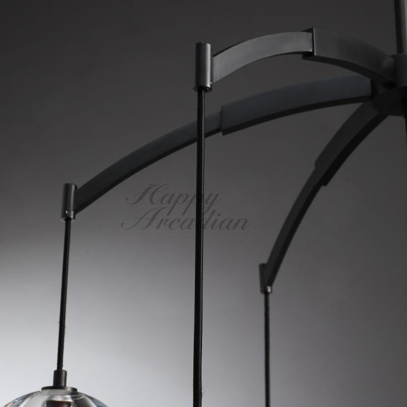 XINYUE Modern Glass Round Chandelier 36''48''60‘’