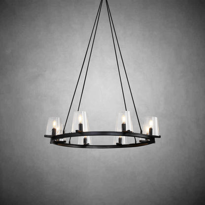 Brilliax Series Round Glass Chandelier