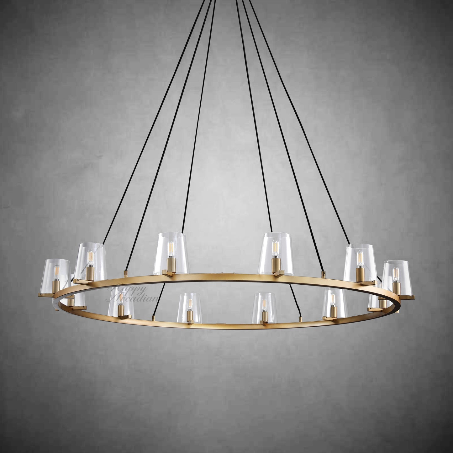 Brilliax Series Round Glass Chandelier